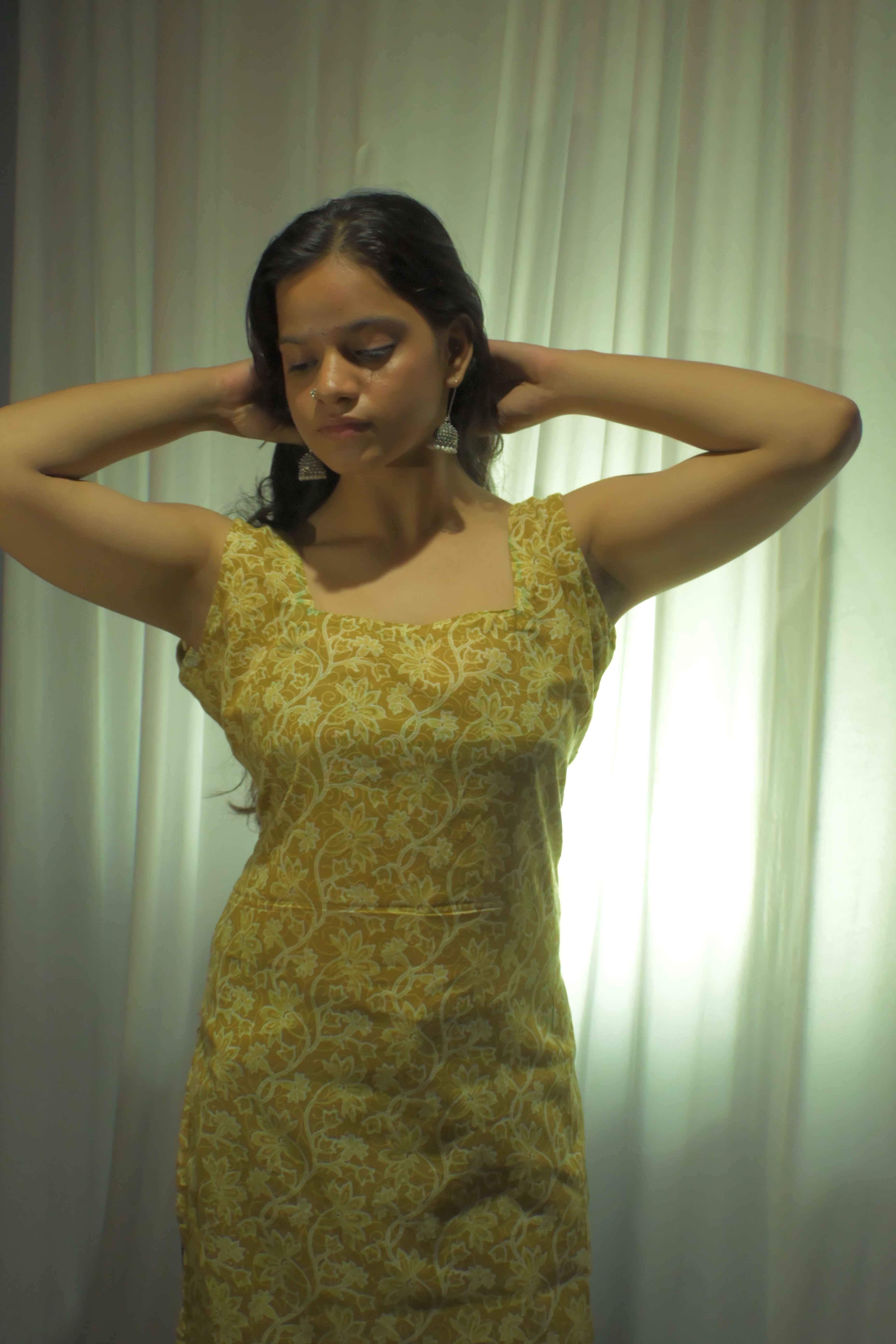 Square Neck Long Kurti