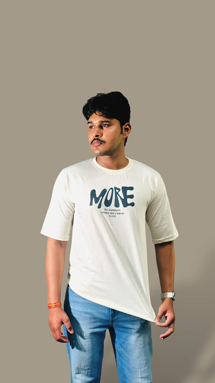 "MORE" Oversized T-Shirt Sanjh&Co
